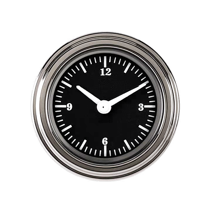 HR90SLF Classic Instruments 2 1/8" Hot Rod Clock (black)