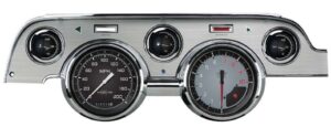 1967-1968 Mustang Package by Classic Instruments (AutoCross Gray w/ brushed aluminum bezel)