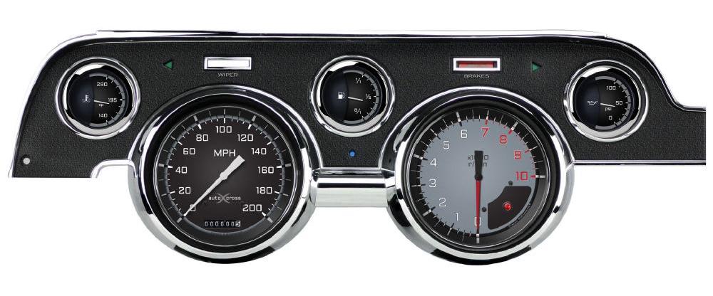 1967-1968 Mustang Package by Classic Instruments (Auto Cross Grey)