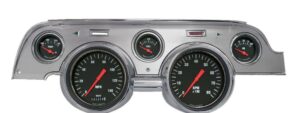 1967-1968 Mustang Package by Classic Instruments (Hot Rod w/ brushed aluminum bezel)