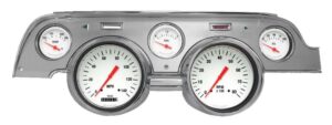 1967-1968 Mustang Package by Classic Instruments (White Hot w/ brushed aluminum bezel)