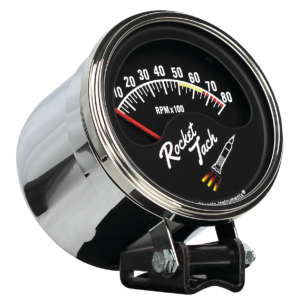 RT80SLF Classic Instruments 3 3/8" Rocket Tach Retro Style Tachometer