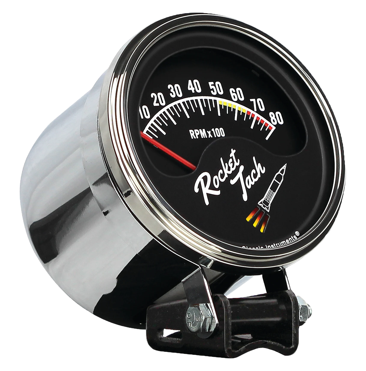 RT80SLF Classic Instruments 3 3/8" Rocket Tach Retro Style Tachometer