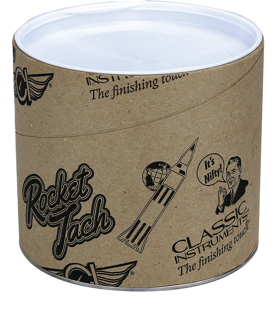 RT80SLF Classic Instruments 3 3/8" Rocket Tach Retro Style Tachometer - Image 3