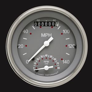 1957 Ford Fairlane Aluminum 5 Gauge Panel w/ Classic Instruments Gauges (Ultimate Speedometer) - Image 6