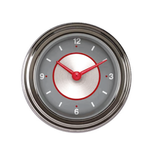 SS90SLF Classic Instruments 2 1/8" Silver Series Clock