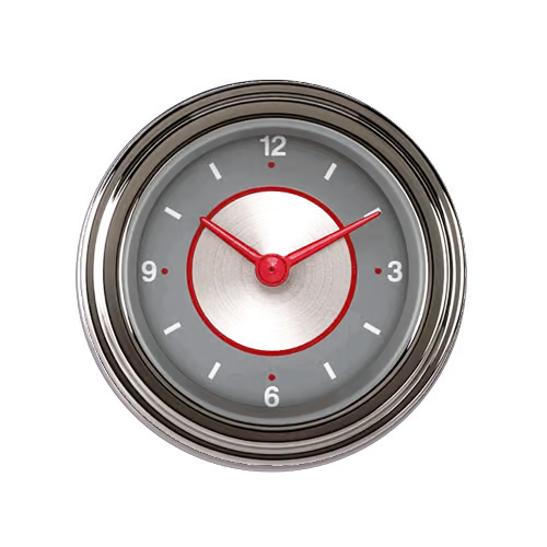 SS90SLF Classic Instruments 2 1/8" Silver Series Clock