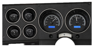 1973-1987 Chevy / GMC Pickup Dakota Digital VHX Instruments - Black Alloy w/ Blue Lighting