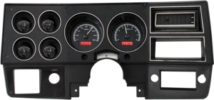 1973-1987 Chevy / GMC Pickup Dakota Digital VHX Instruments - Black Alloy w/ Red Lighting