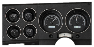 1973-1987 Chevy / GMC Pickup Dakota Digital VHX Instruments - Black Alloy w/ White Lighting