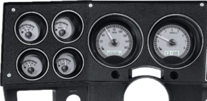1973-1987 Chevy/GMC Pickup VHX Instruments - Silver Alloy w/ White Lighting