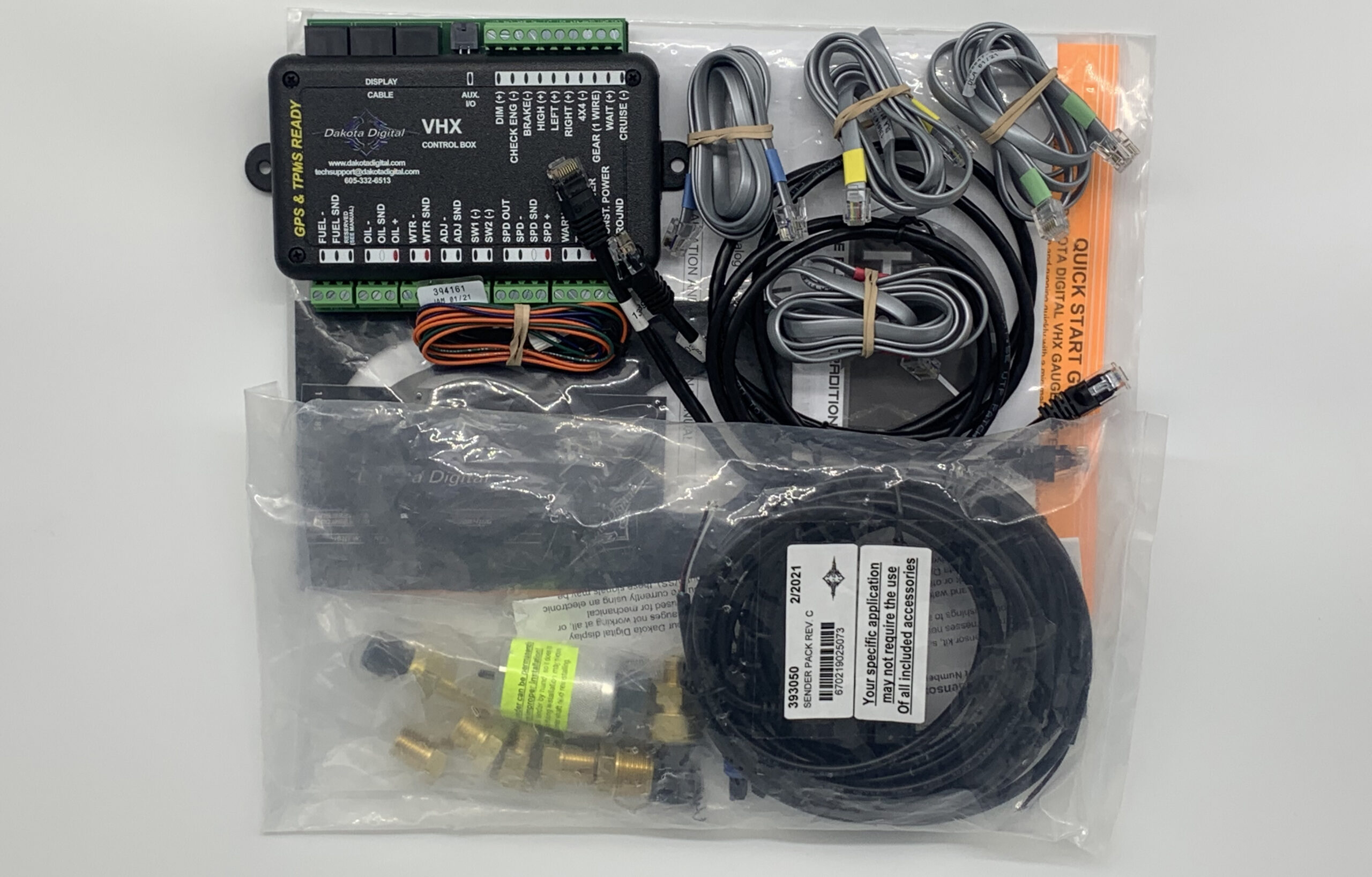 Dakota Digital Round Universal Analog 6 Gauge Black Alloy Kits (Choose lighting) - Image 8