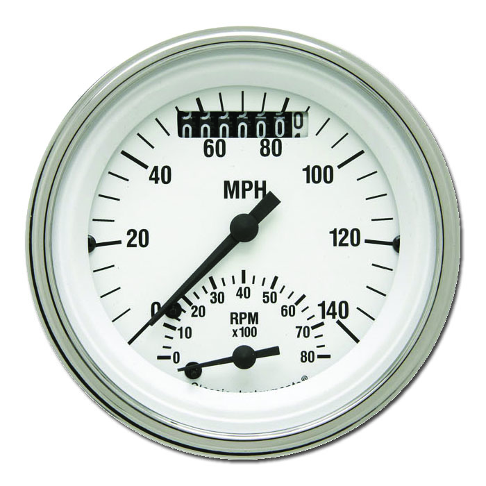 1957 Ford Fairlane Aluminum 5 Gauge Panel w/ Classic Instruments Gauges (Ultimate Speedometer) - Image 3