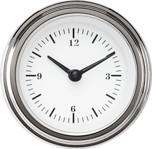 WH90SLF Classic Instruments 2 1/8" White Hot Clock