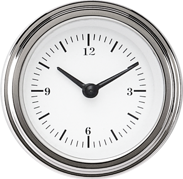 WH90SLF Classic Instruments 2 1/8" White Hot Clock